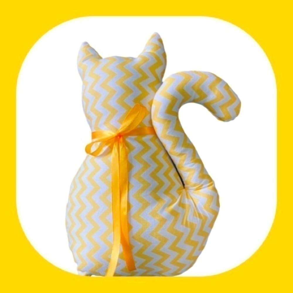 PLUSH CAT-HANDMADE-14 INCHES